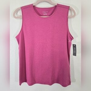 *NWT* Christopher & Banks Pink Sleeveless Top Versatile Work Office Vaca, LP